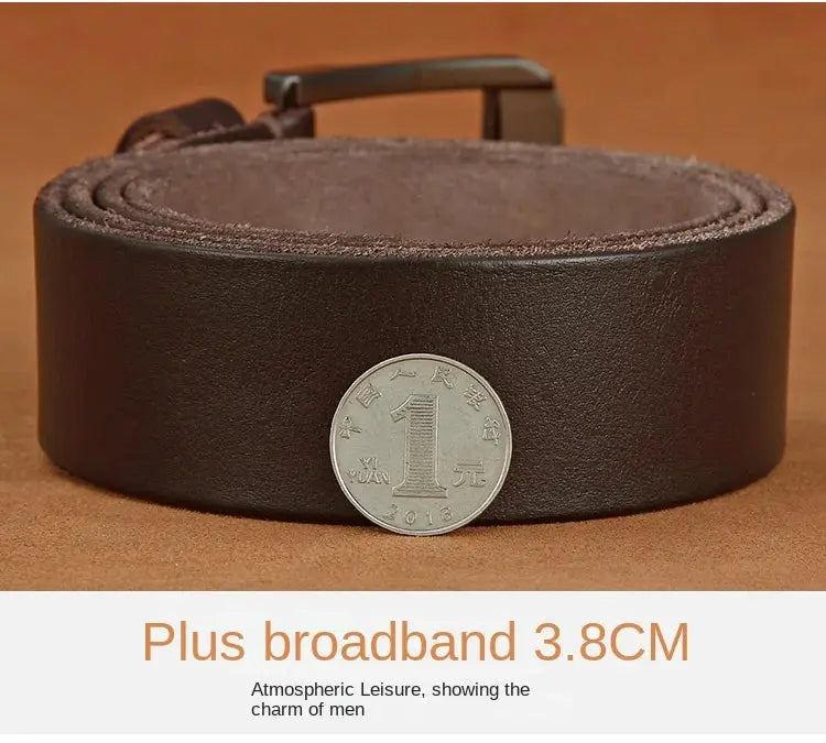 Belt men's genuine leather, genuine cowhide - Suncollections