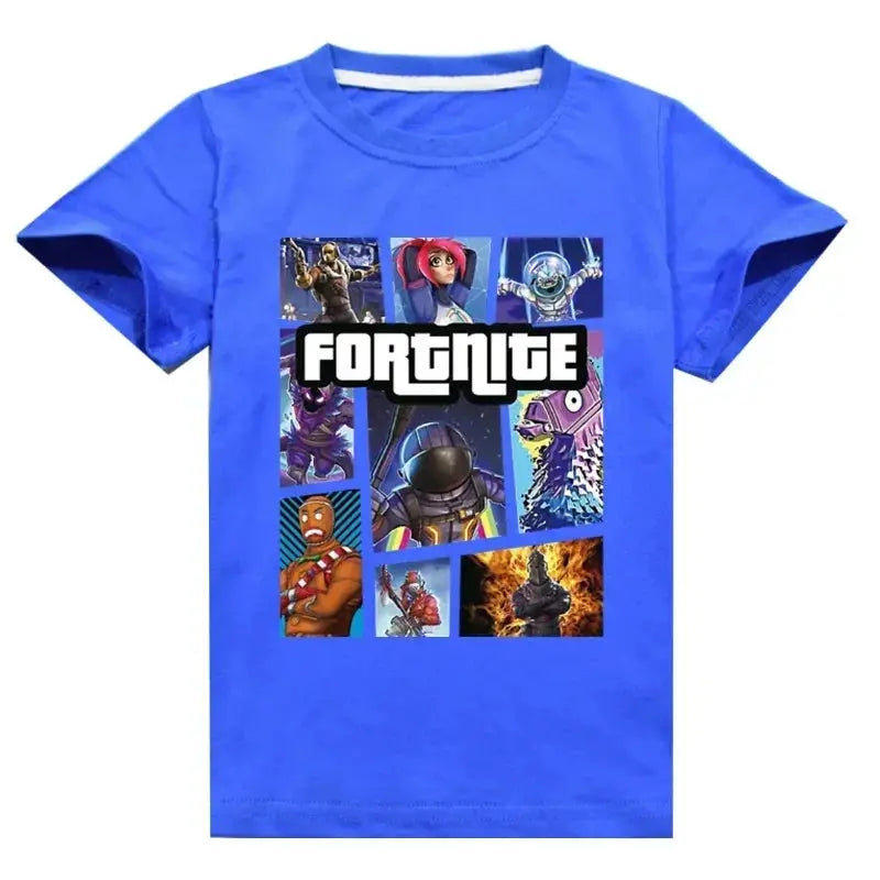 Fortnite T-Shirt Summer Cartoon Children Short Sleeve T-Shirt for Boys Girls Kids TShirt Clothing Print Clothes - Suncollections