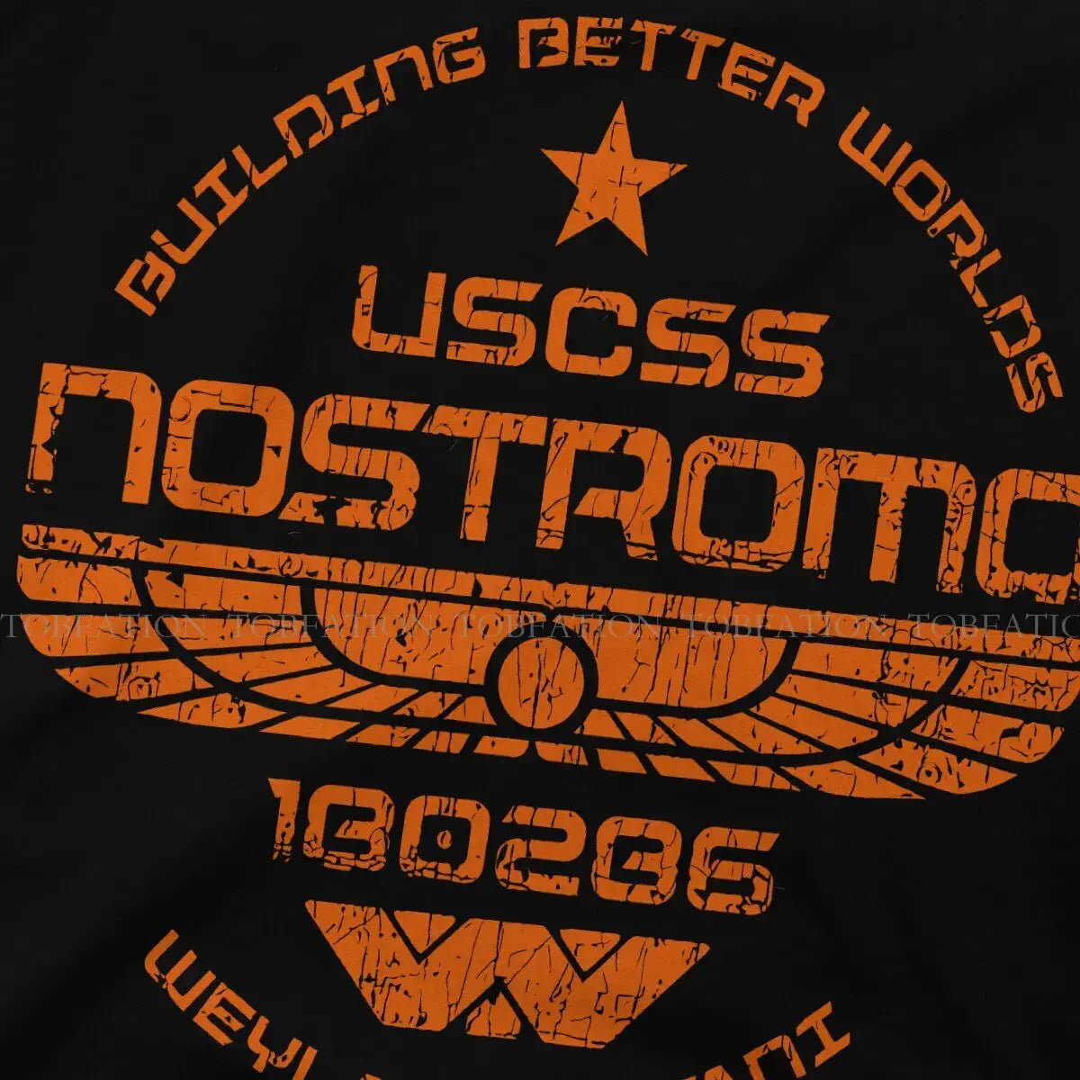 USCSS Nostromo TShirt For Men Alien UFO Clothing Fashion T Shirt 100% Cotton Soft Printed Fluffy - Suncollections