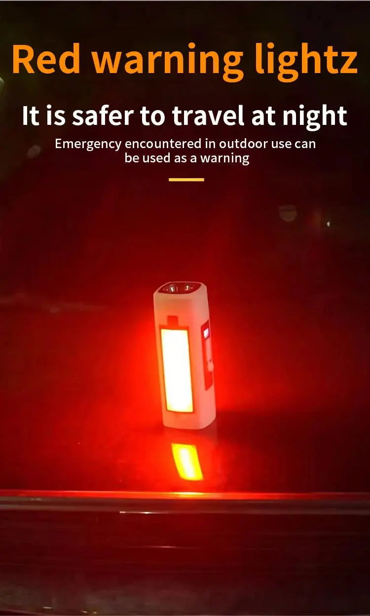 Folding Outdoor Camping Light Portable Rechargeable Hanging Tent Hanging Lantern with Battery Display Emergency Car Outdoor Lamp - Suncollections