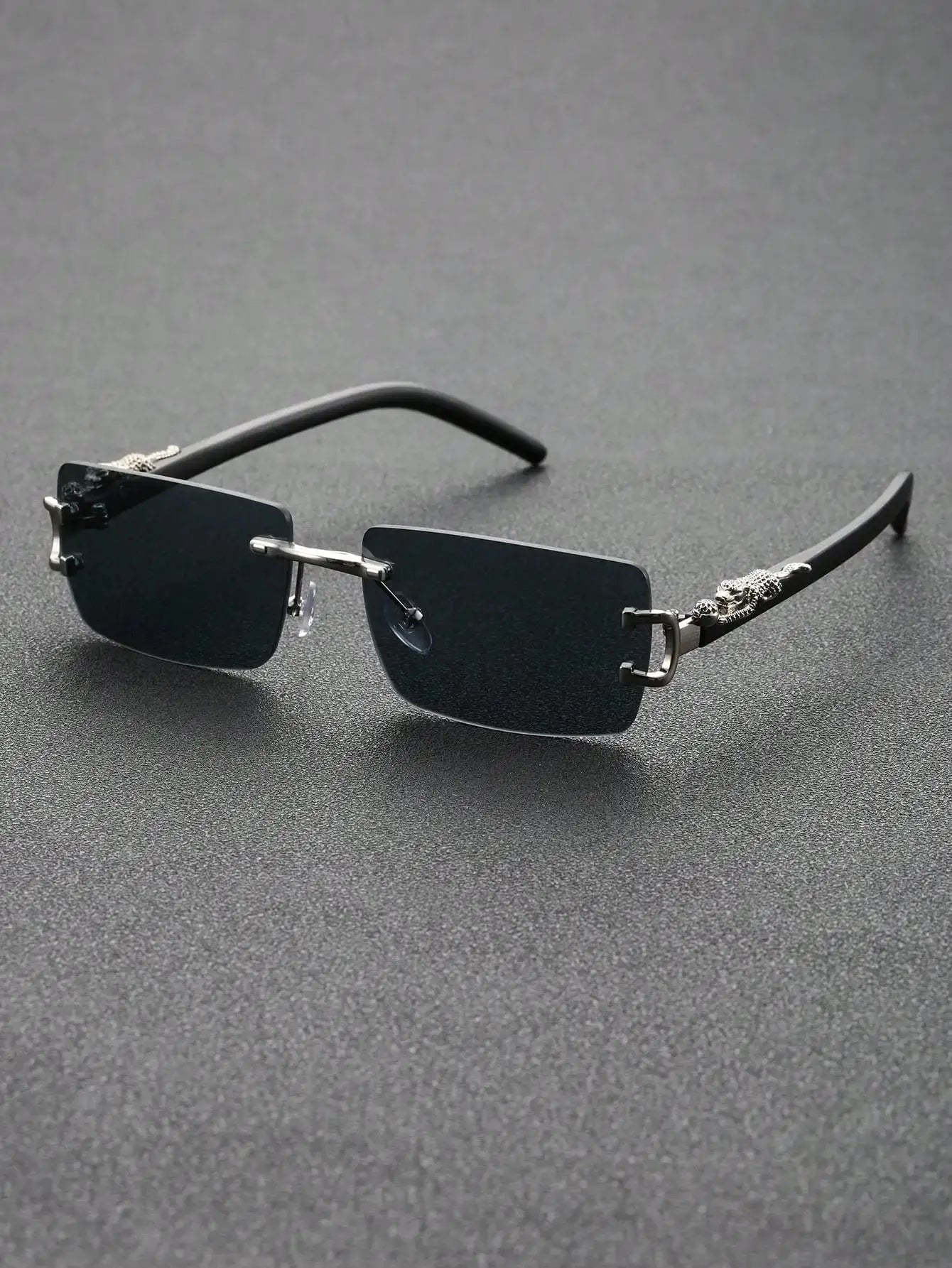 1/2 PCS Fashionable Trendy Frameless Rectangular Personalized Sunglasses For Daily Life - Suncollections