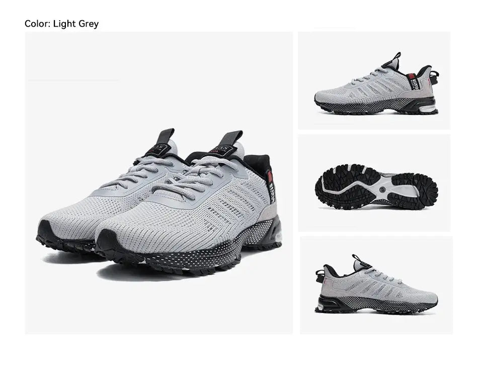 Men's Running Shoes Baasploa Male Sneakers Shoes Breathable Mesh Outdoor Grass Walking Gym Shoes For Men Plus Size 41-50 Suncollections