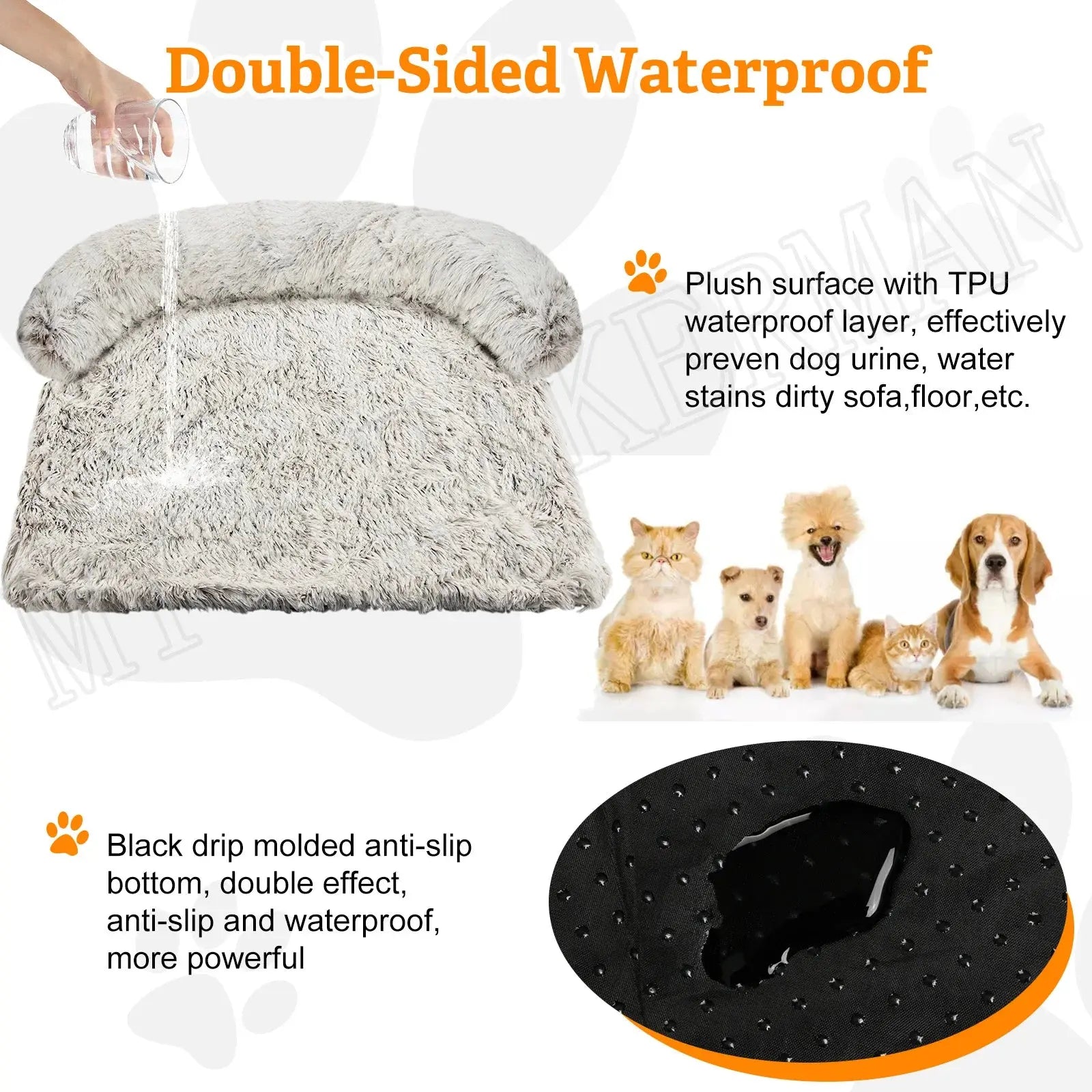 Dropshipping Pet Dog Bed Sofa For Dog Pet  Bed Warm Nest Washable Soft Furniture Protector Mat Cat Blanket Large Dogs Sofa Bed Suncollections