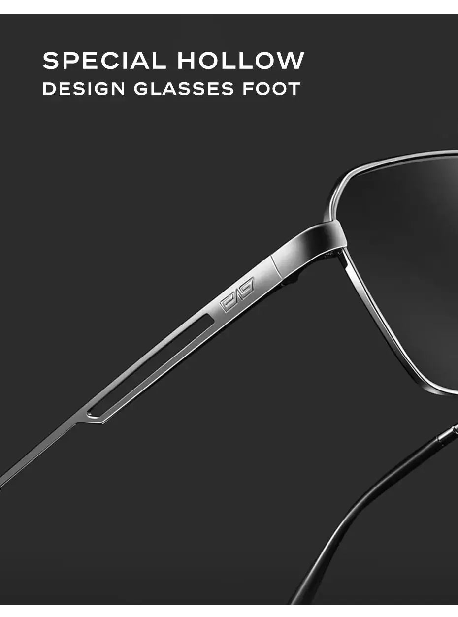 CAPONI Polarized Sunglasses Men Outdoor Brand Design Black Sun Glasses Driving UV400 Protect Photochromic Gray Glasses BS24708 - Suncollections