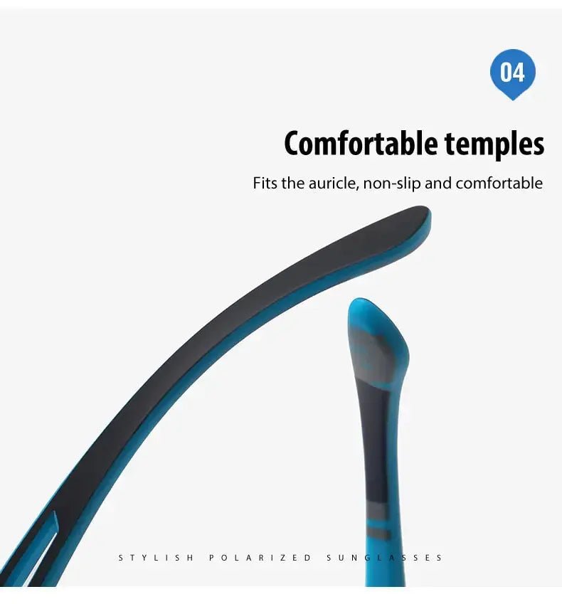 Polarized Fishing Sunglasses Men Driving Shades Male Sun Glasses Hiking Fishing Classic Sun Glasses And Anti Slip Rope - Suncollections