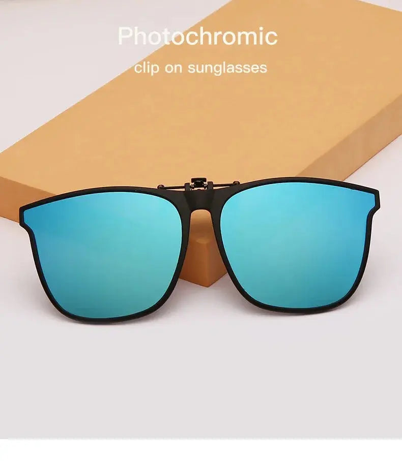 Polarized Clip On Sunglasses Men Car Driver Goggles Night Vision Glasses Anti Glare Vintage Square Glasses Oculos - Suncollections