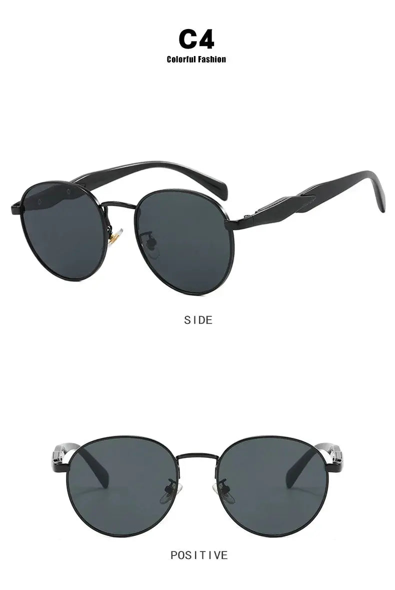 Vintage Round Metal Sunglasses Women New Fashion Retro UV400 - Suncollections