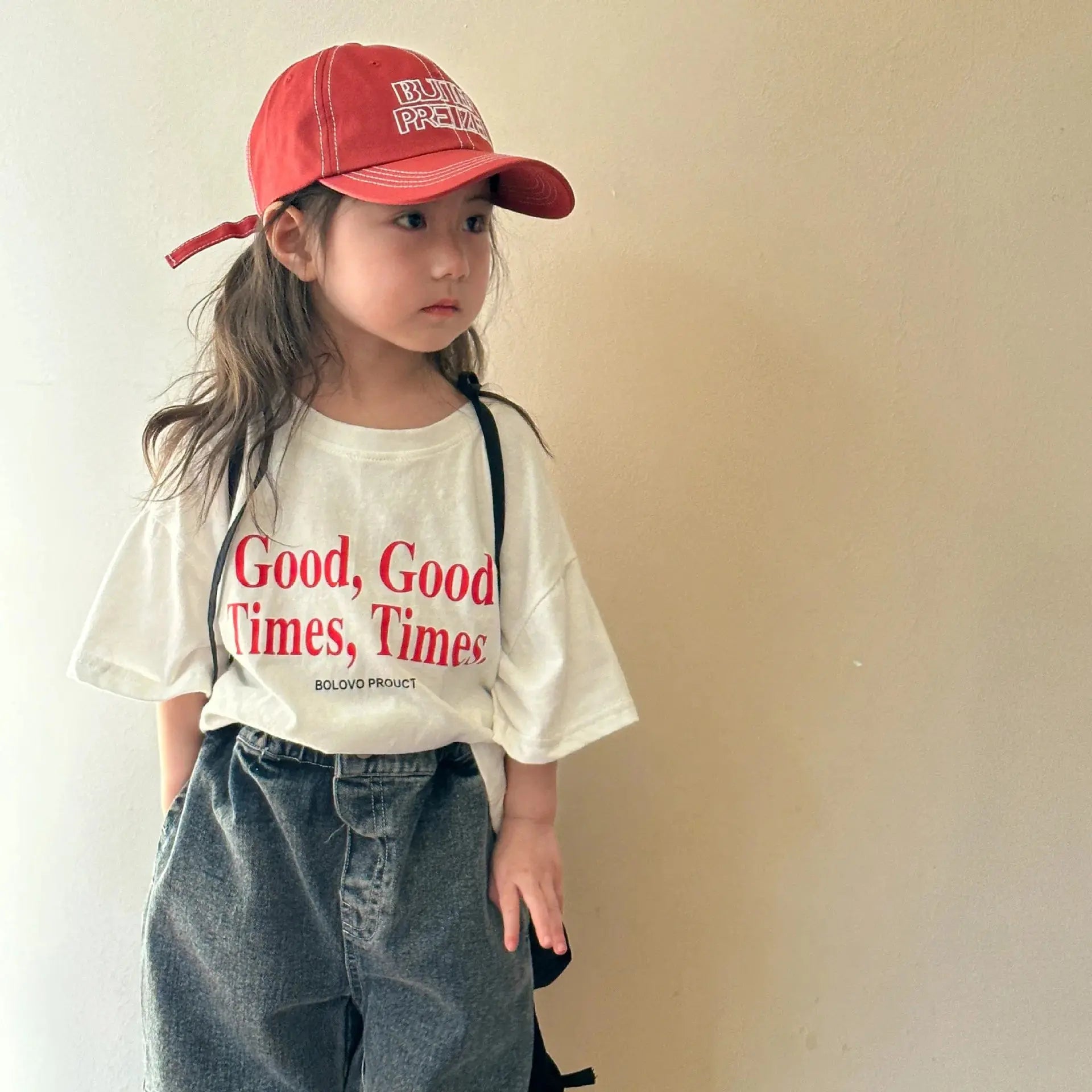 2024 Summer Fashion Loose Girl Children Letter Print T-shirt Boy Baby Cotton Short Sleeve Tees Kid Casual Tops Toddler Clothes - Suncollections