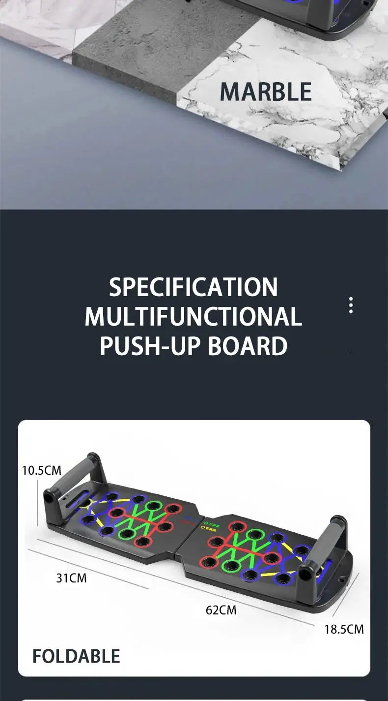 Portable Multifunctional Push-up Board Set With Handles - Suncollections