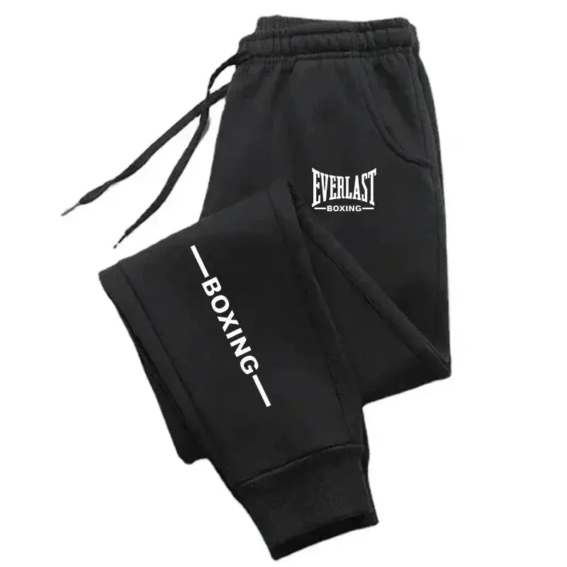 2025 Autumn Winter EVERLAST Printed Running Pants Men Women Outdoor Sports Fitness Pants Jogging Fleece Casual Sports Pants Suncollections