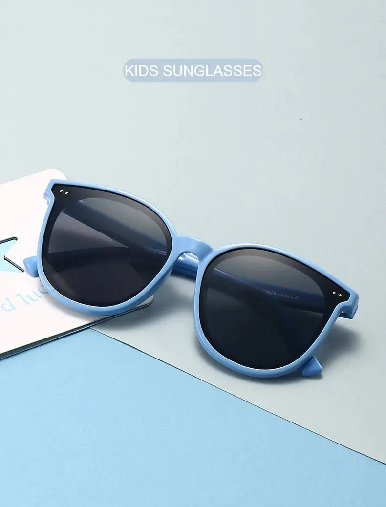 3-12 Years Kids Polarized Sunglasses Boys' Cool Girls Soft TPEE Frame Cat Eye Design Fashion Sun UV400 Protection Oval Glasses - Suncollections