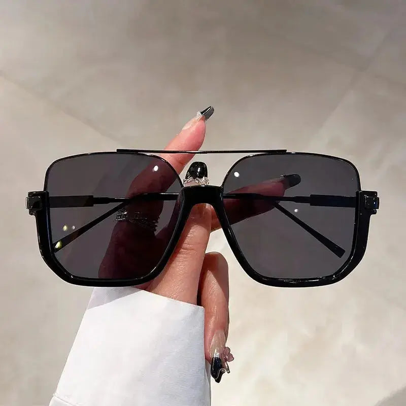 KAMMPT Retro Pilot Sunglasses Fashion Men Women Square Driving UV400 Shades New Trendy Original Brand Design Hiking Sun Glasses - Suncollections