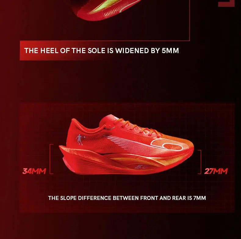 QIAODAN Feiying PB5.0 Professional Marathon Racing Running Shoes Men's 2025 Full-length Carbon Plate Sports Shoes QDB023252299 Suncollections