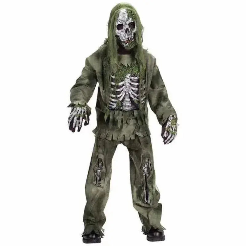 Creations Zombie Costume for Kids Adult Scary Skeleton Living Dead Zombie Costume Monsters Costume for Halloween Spooktacular Suncollections