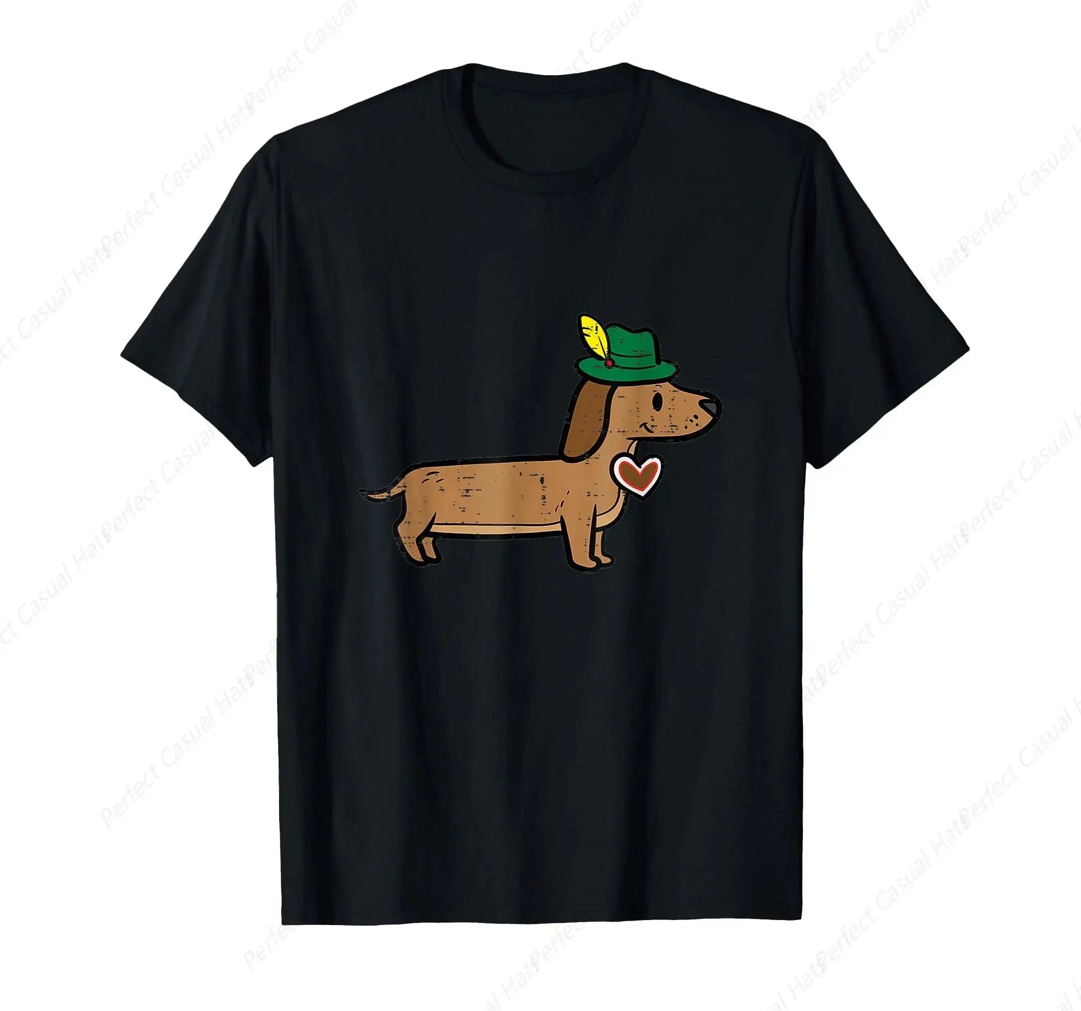 Cute Dogs Printing Men Women T-Shirt Leisure  Drop Pure Cotton Loose Couple Tee - Suncollections