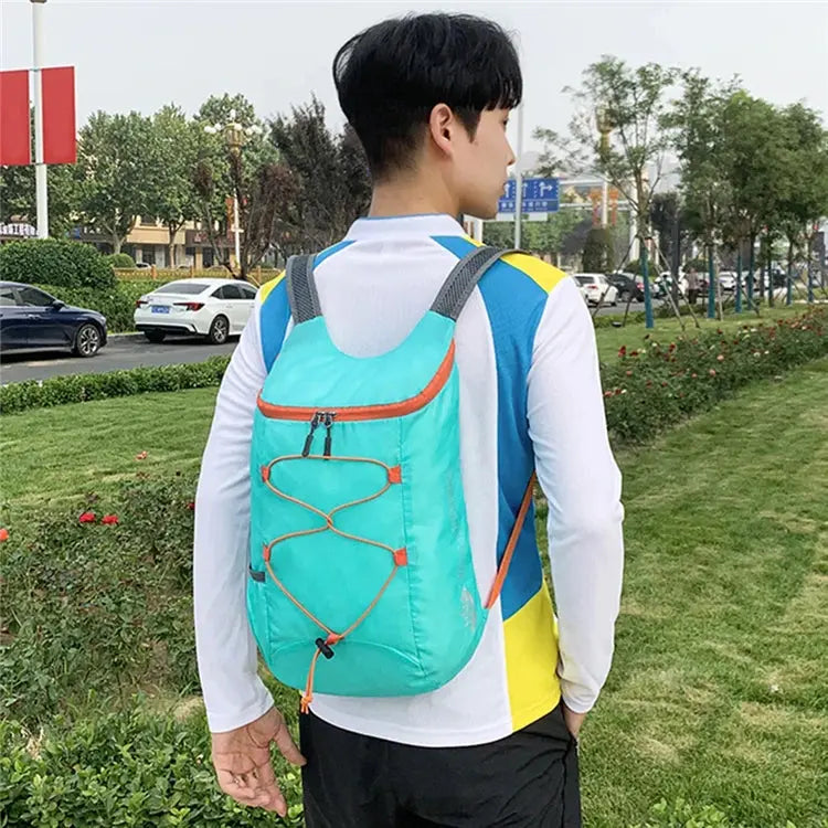 Camping Hiking Multifunctional Outdoor Folding Sports Backpack Ultra Lightweight Carrying Waterproof Nylon Fabric Fitness Bag - Suncollections