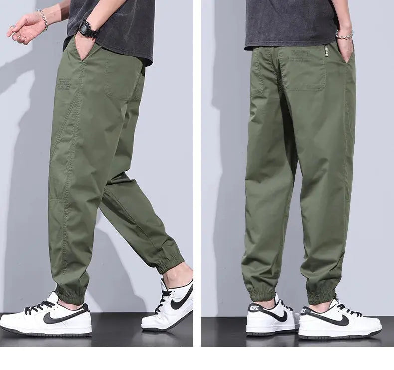 Spring Summer New Style Elastic Waist Casual Pants for Men Suncollections