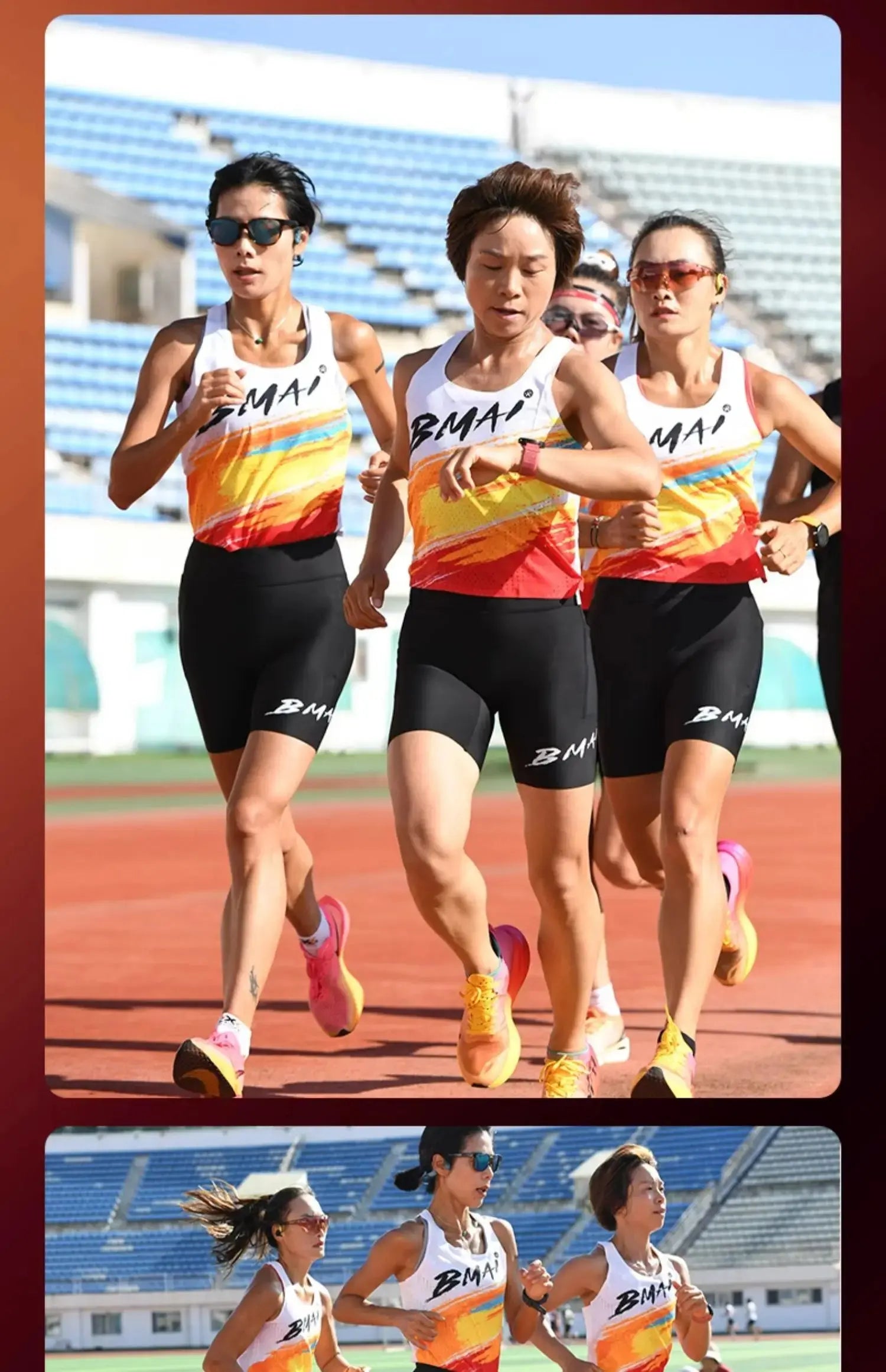 BMAI 42KM Marathon Women's Sneakers Cushioning Running Shoes for Women Breathable Black Sports Shoes Luxury Designer Trainers Suncollections