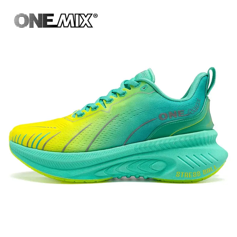 ONEMIX White Road Running Shoes for Men Air Cushion Outdoor Sport Shoes Male Trainers Summer Jogging Shoes Women Footwear Suncollections