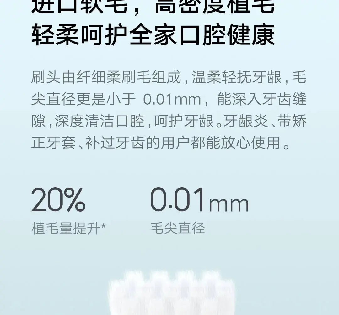 Original Xiaomi T100 Toothbrush Replacement Teeth Brush Heads Mijia T100 Electric Oral Deep Cleaning Toothbrush Heads - Suncollections