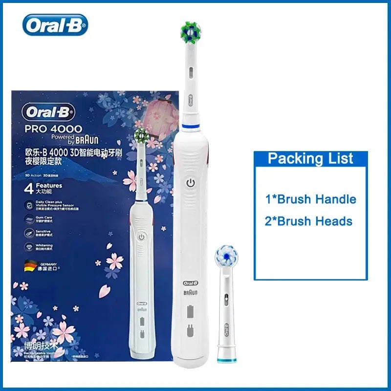 Oral B P4000 Electric Toothbrush 3D - Suncollections