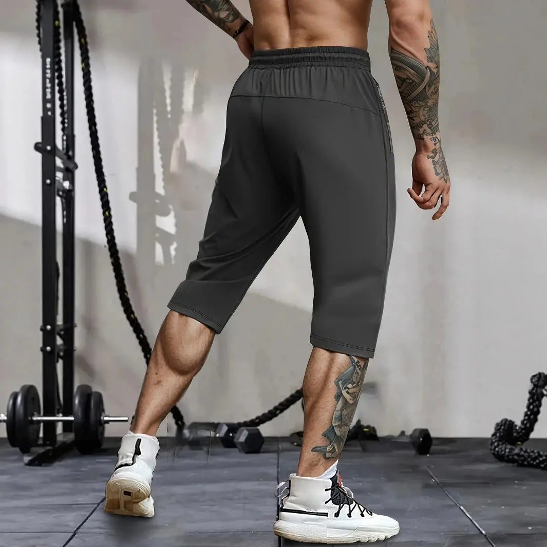 Men'S High-Elasticity Shorts with Drawstring And Pockets, Perfect for Summer Casual Wear, Breathable Nylon Blend, Lightweight Ye Suncollections