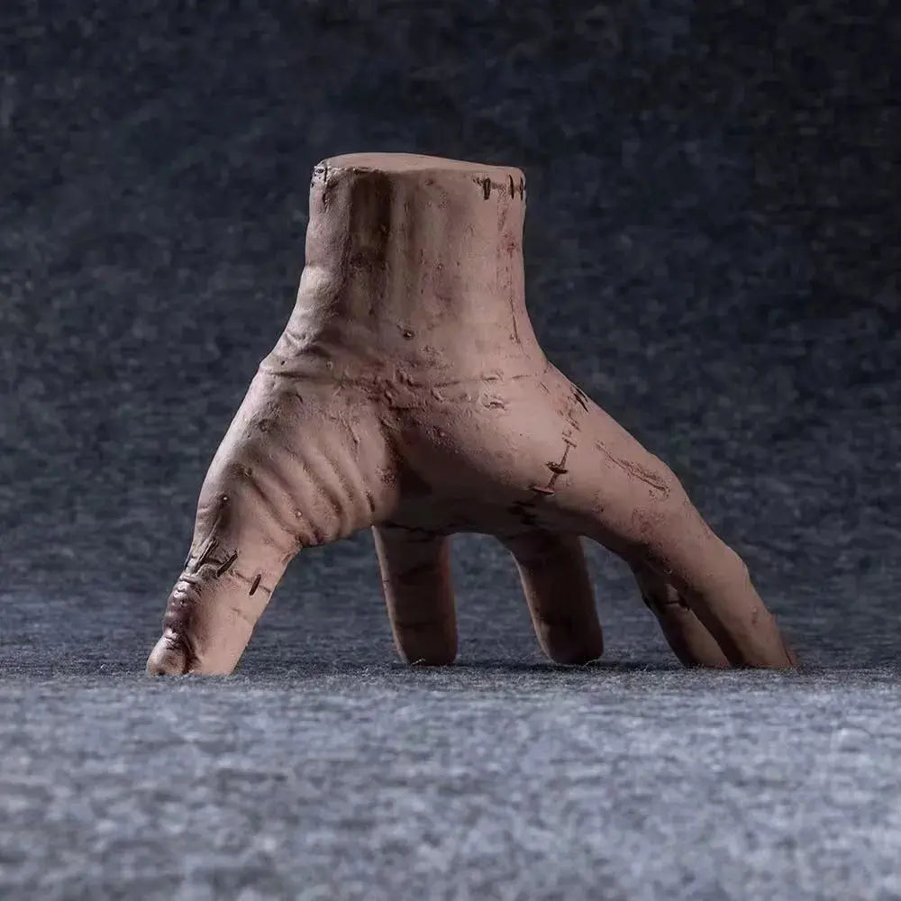 2023New Horror Wednesday Thing Hand Toy From Addams Family Latex Figurine Home Decor Desktop Craft Holiday Party Costume Prop Suncollections