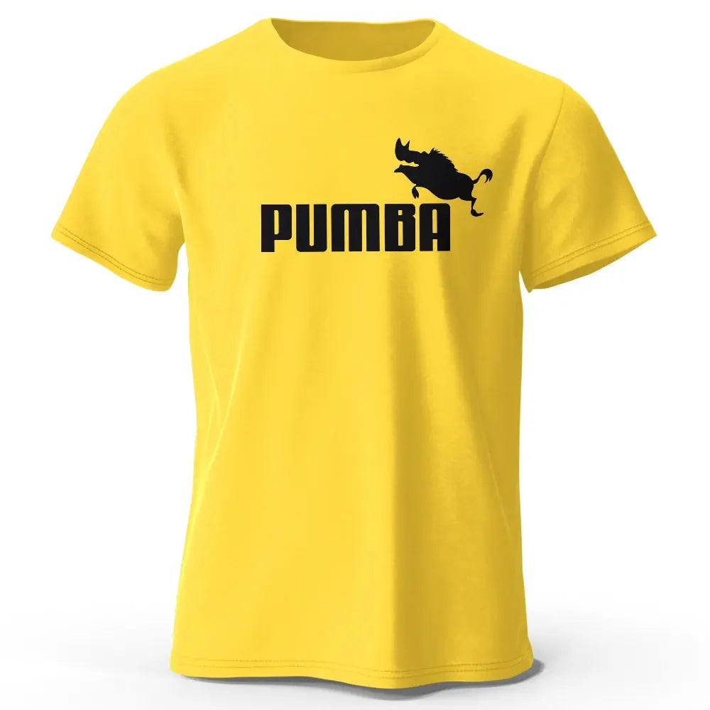 Joke The Pumba Printed Men's T-Shirt 100% Cotton Oversized Funny Graphic Tees for Men Summer Tops - Suncollections
