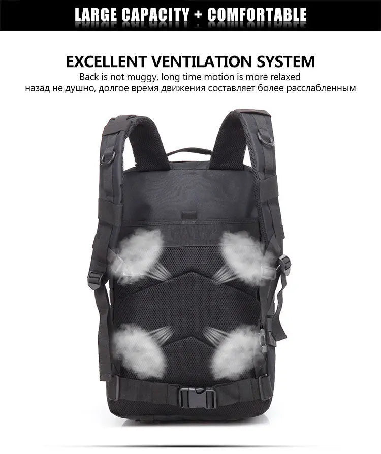 50L Man Tactical Backpacks Outdoor Traveling Bag - Suncollections