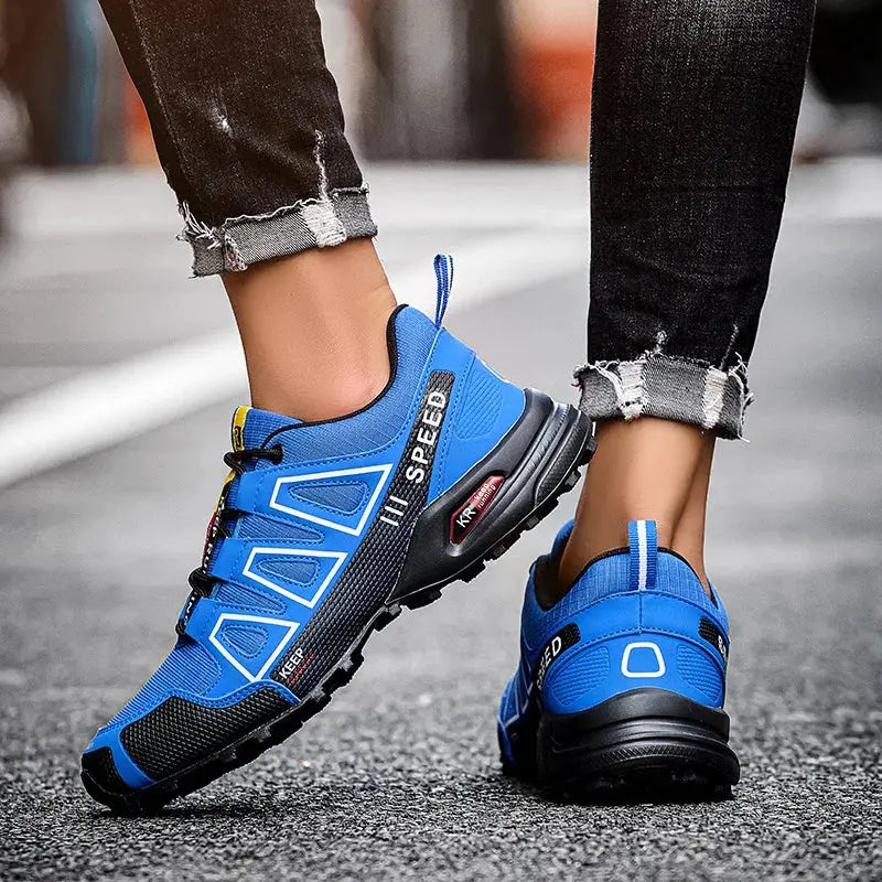 Men‘s Waterproof Hiking Shoes Outdoor Trainers Lace-up Climbing Shoes Women Trekking Sneakers Anti-slip Hunting Tactical Sneaker Suncollections