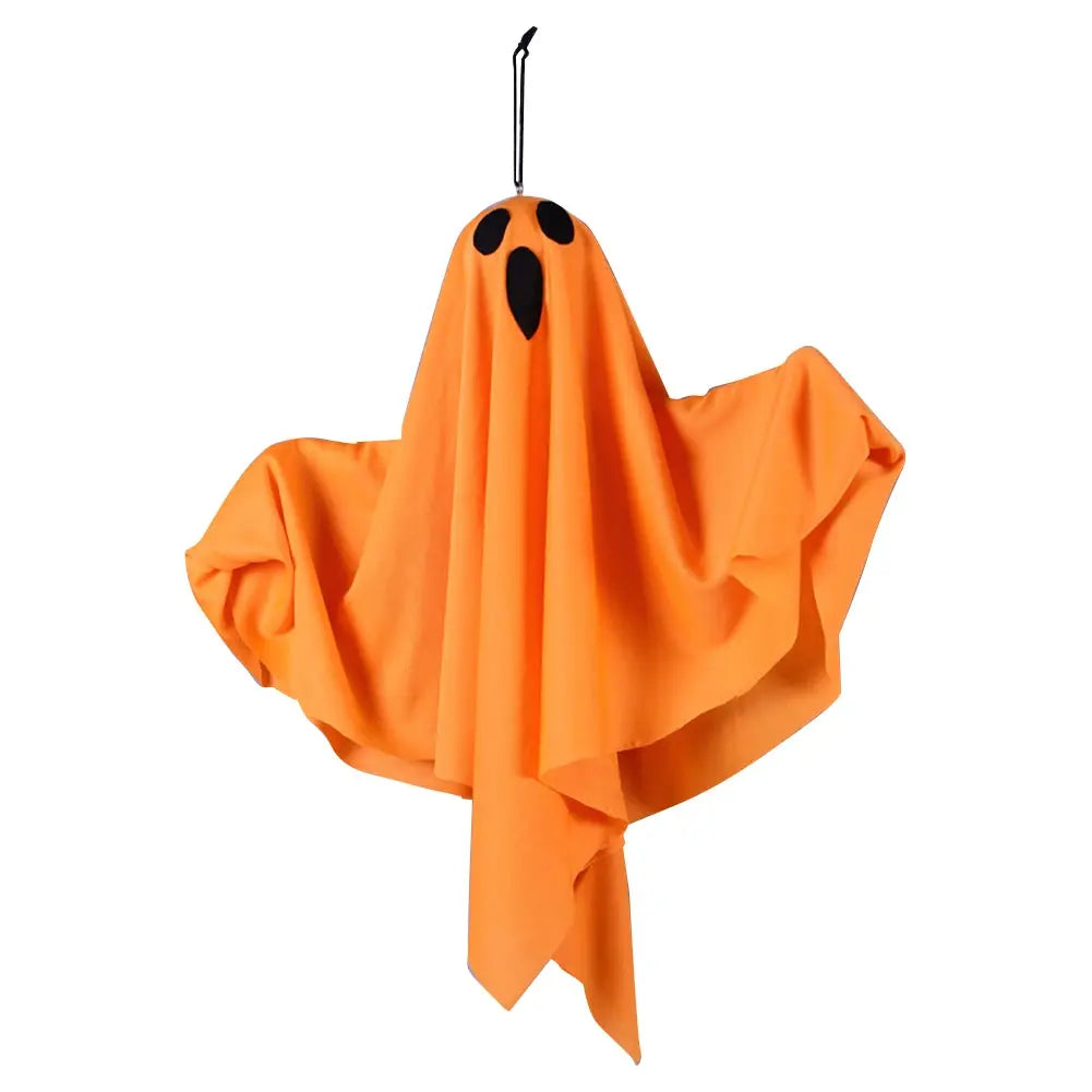 Halloween Glowing White Ghost LED Hanging Ghosts Horror Props with Fairy Light Indoor Outdoor Haunted House Halloween Decoration Suncollections