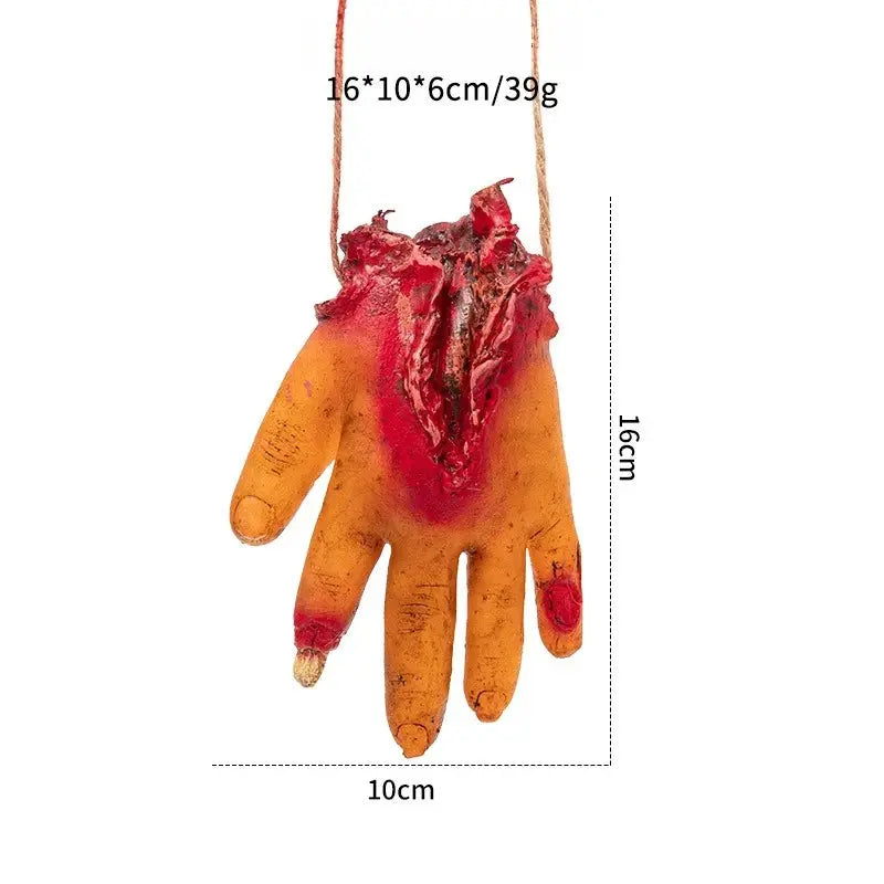 Hanging Pendant Scary Bloody Eyeball Finger Hanging Props Horror Halloween Ornament  Haunted House Halloween Party Scary Props Suncollections