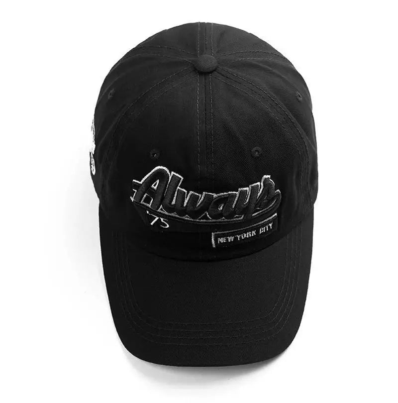New Outdoor Cotton Golf Cap For Women Fashion Casual Retro Embroidery Men's Cap Sports Snapback Hat Hip Hop Rebound Cap - Suncollections
