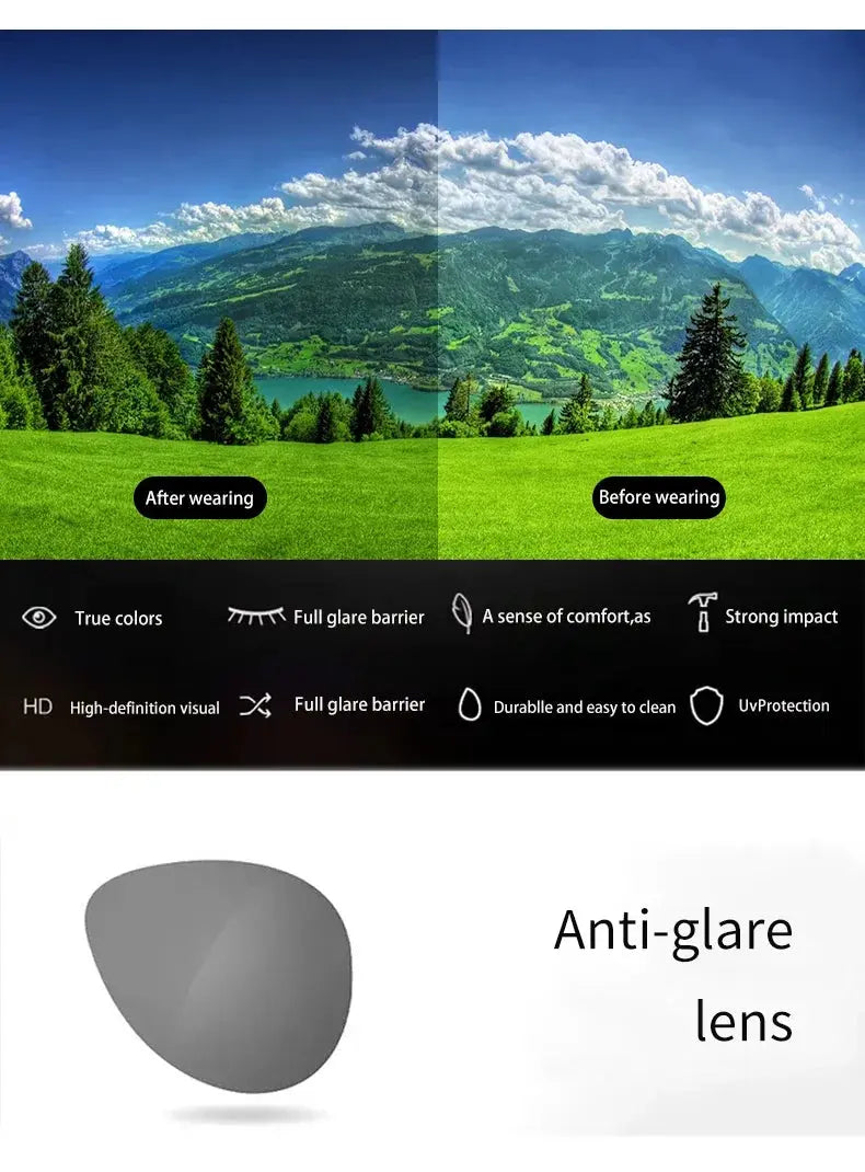 Polarized Clip On Sunglasses Men Car Driver Goggles Night Vision Glasses Anti Glare Vintage Square Glasses Oculos - Suncollections