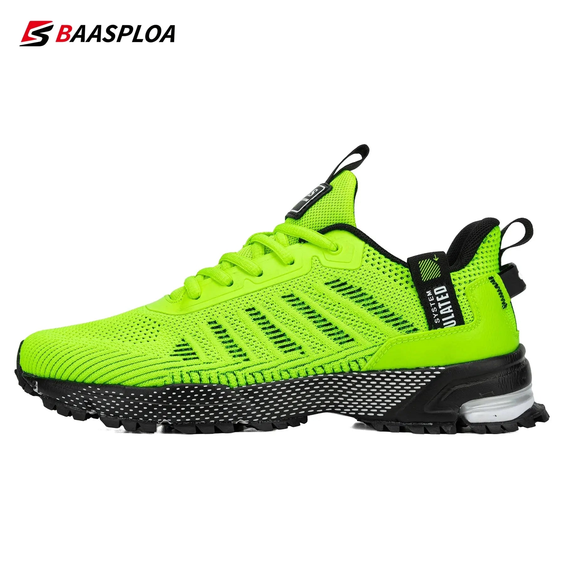 Men's Running Shoes Baasploa Male Sneakers Shoes Breathable Mesh Outdoor Grass Walking Gym Shoes For Men Plus Size 41-50 Suncollections