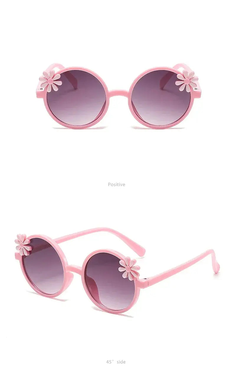 New Children's Glasses Floret Anti-ultraviolet Fashion Children's Sunglasses Outdoor Shading Travel Children's Mirror Eyewear - Suncollections