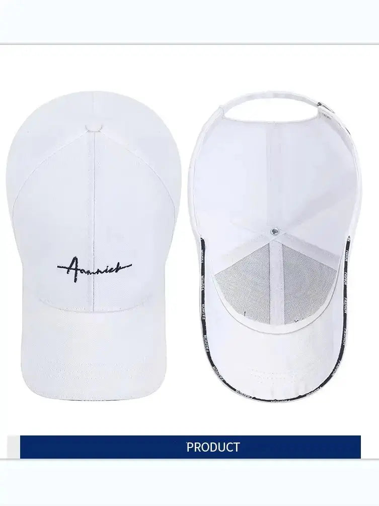 Hat Women's Korean Version Letter Embroidery Cap Baseball Cap Internet Celebrity Sports Breathable Hat Sun Hat - Suncollections