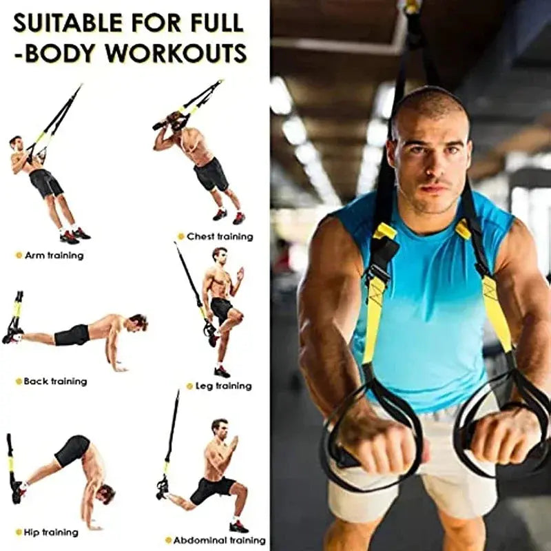 Suspension Training Strap Fitness Strength Power Suspension Trainer - Suncollections