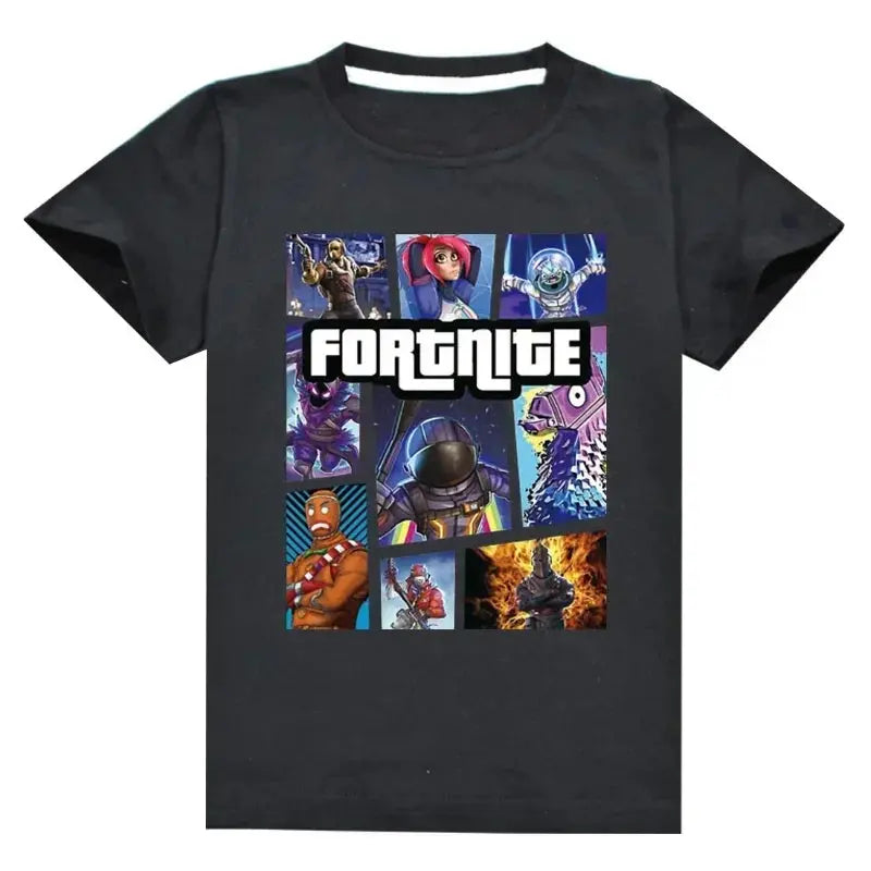 Fortnite T-Shirt Summer Cartoon Children Short Sleeve T-Shirt for Boys Girls Kids TShirt Clothing Print Clothes - Suncollections