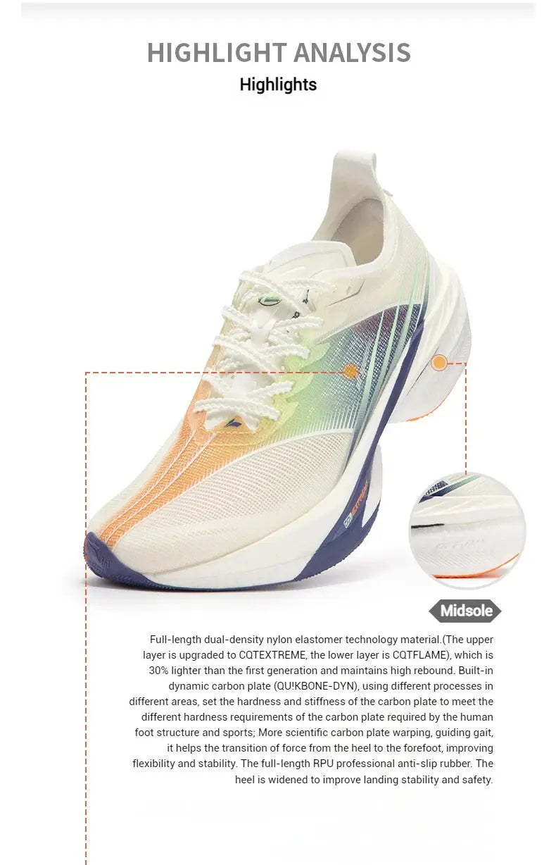 361 Degrees Furious 2.0 Men Women Running Sports Shoes Carbon Plate Racing Marathon Rebound Cushioning Male Sneakers 672432201 Suncollections