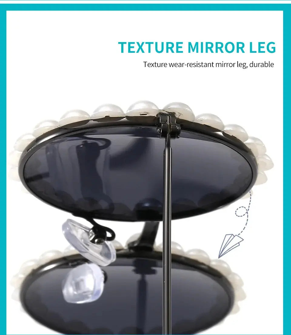 New Children's Circle Form Sunglasses Girl Decorative Pearl Frame Fashion Sun Glasses Cute Baby Outdoor Sunshade Eyewear UV400 - Suncollections