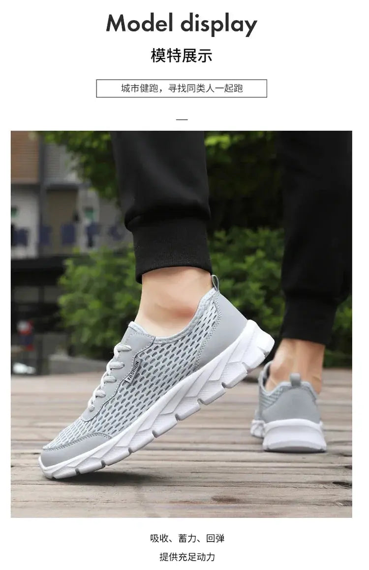 YRZL Men's Tennis Lightweight Breathable Mesh Athletic Shoes Outdoor Jogging Running Walking High Quality Sport Sneakers for Men Suncollections