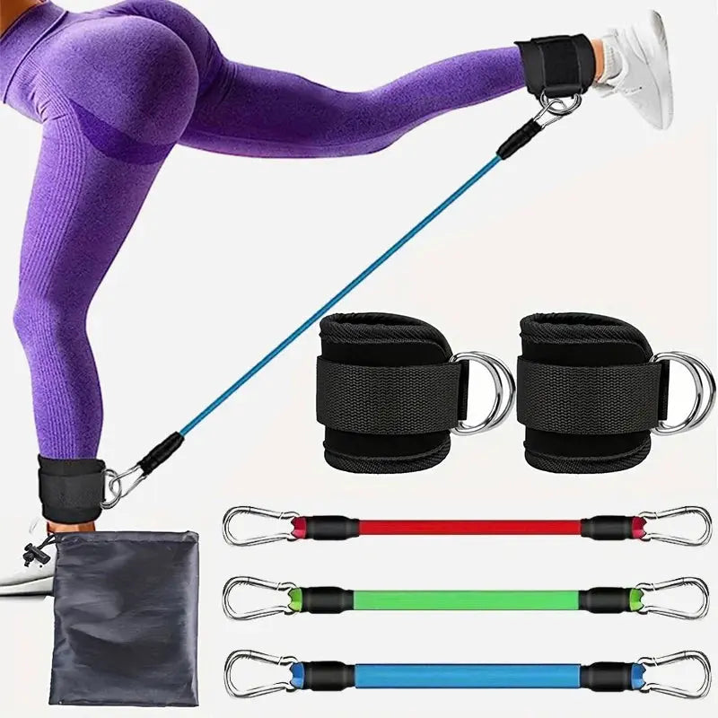 Resistance Band Set Workout Exercise Equipments Ankle Straps - Suncollections