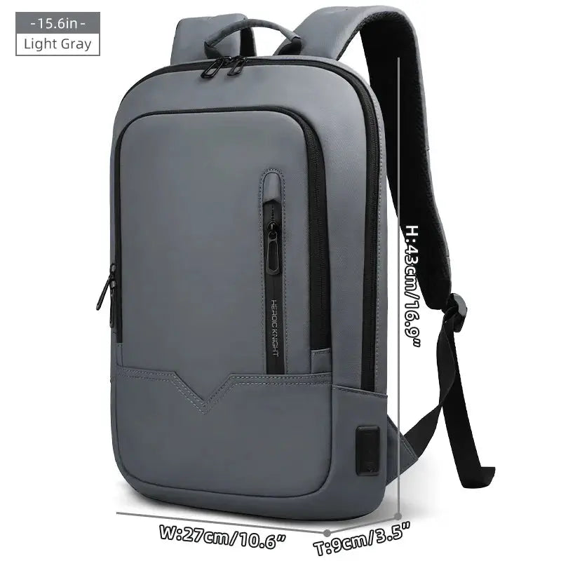 Heroic Knight Laptop Work Backpack Slim Men Waterproof Multifunctional 15.6"17" Business Trip Backpack Fashion Male School Bag - Suncollections