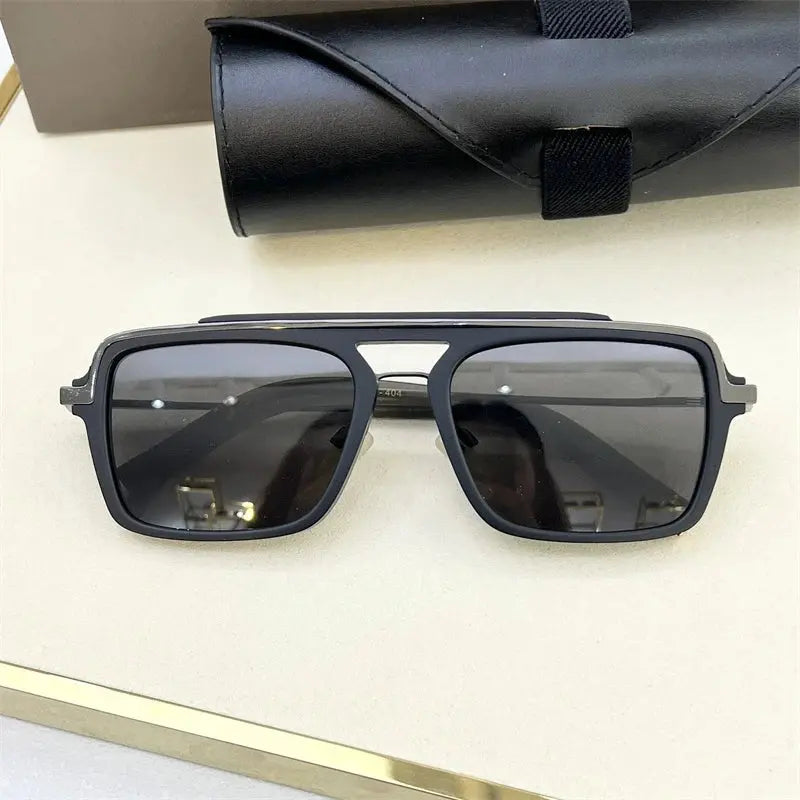 DILTA LANCIER DLS400 Rectangle Trendy Sunglasses Shades for Women&men Fashion UV Protected Titanium Sun Glasses for man - Suncollections