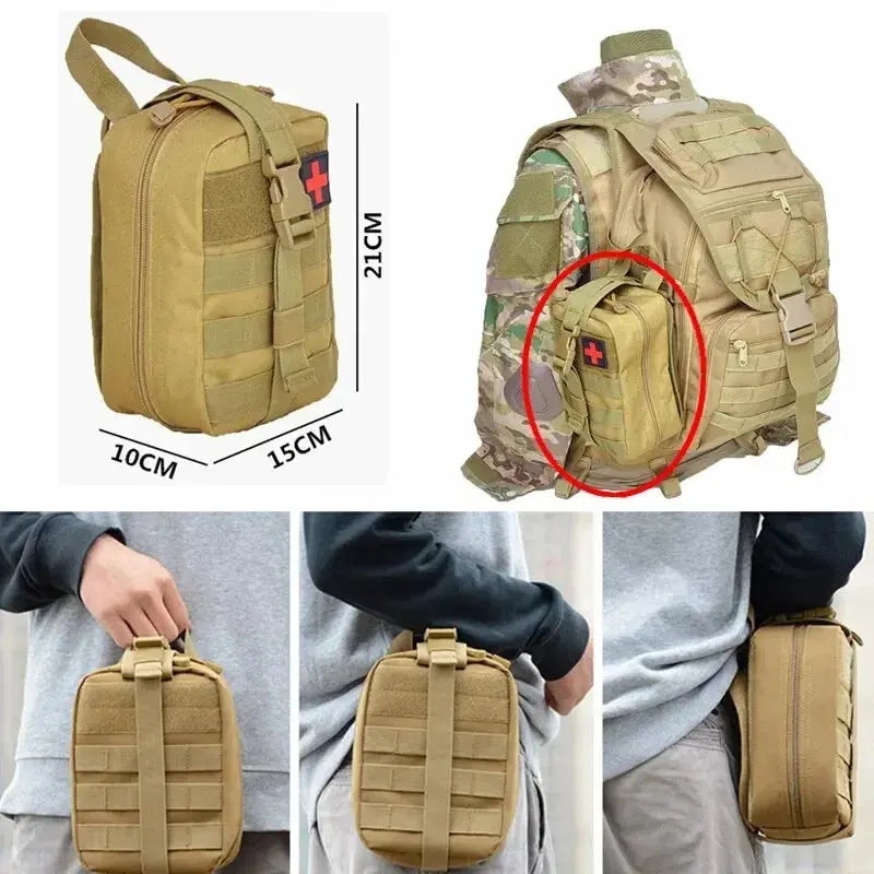 Tactical First Aid Kits Medical Bag Emergency Outdoor Hunting Car Camping Molle Survival Tool EDC Pouch Organizer - Suncollections